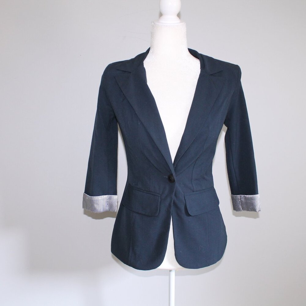 BCX Navy Blue Blazer Sz XS